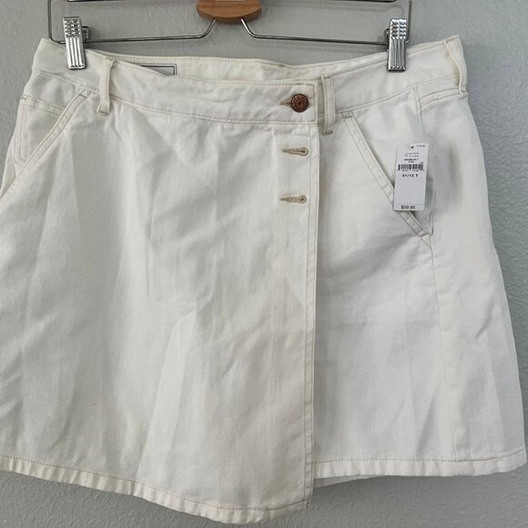 GAP White Denim Wrap Mini Skort – Size 31 – NWT - Picture 4 of 10